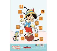 Láminas educativas infantiles: Aprendo El Cuerpo con Pinocho | Vocabulario visual niños 3 A 5 años: Disney Vocabulario Visual (Material escolar infantil y Educación Especial)