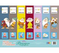 Láminas educativas infantiles con pictogramas: Aprendo La Semana y Las Emociones con Blancanieves y Los Siete Enanitos | Vocabulario visual niños 3 A ... escolar infantil y Educación Especial)