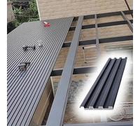 Láminas for techo de 15 cm ancho, cubierta superior toldo aluminio, paneles corrugados empalmables, insonorizados(L 1.1m/3.6ft)