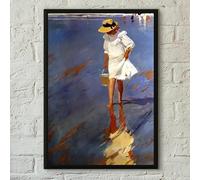 Láminas impresas en lienzo, póster, sala de estar, bar, cafetería, dormitorio, oficina, hogar, decoración, obras españolas de Joaquín Sorolla (30x50cm/sin marco)