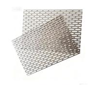 Láminas metálicas perforadas, 304 tamaños inoxidables perforados del múltiplo de la rejilla de ventilación de la malla de la hoja de acero 0.85m m 5x25m m(50 * 100mm)