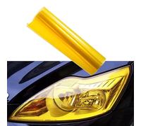 Láminas para Faros de Automóvil, Vinilo Protector Film Amarillo de Tinte para Faros, Película Autoadhesivo de Tinte de Luz para Automóvil, PVC Film para Reequipamiento de Automóviles, 30 x 200 cm