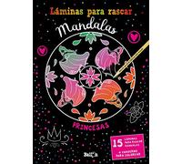 Láminas para rascar Mandalas - Princesas