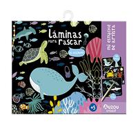 Auzou Editions Español- Láminas para rascar El Océano Estuche Artistas (1)