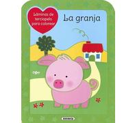 LAMINAS TERCIOPELO PARA COLOREAR LA GRANJA