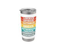 Laminate Collaborate SPED Día de Concientización sobre el Autismo del Maestro Vaso térmico de acero inoxidable de doble pared