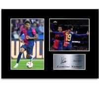 Lamine Yamal 2024-2025 Futbolista España A4 autógrafo firmado con foto, regalo para aficionados del Barcelona