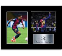 Lamine Yamal 2024 Futbolista España A4 autógrafo firmado con foto, regalo para aficionados del Barcelona