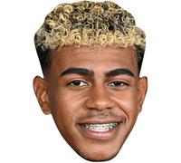 Lamine Yamal (Blonde) Mascaras de Personajes Famosos, Caras de Carton