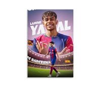 Lamine Yamal - Pósteres impermeables para pared, impresión en casa, a prueba de humedad, fácil de instalar y resistente a la decoloración, estilo sin marco, 20 x 30 cm