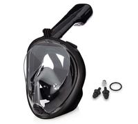 Lamker Mascara Buceo Adultos 180° Panorámica Máscaras de Snorkel de Cara Completa Cámara Deportiva Compatible Anti-Niebla y Anti-Fugas Gafas de Bucear