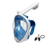 Lamker Máscara de Buceo Niños de Cara Completa 180° Panorámica Máscaras de Snorkel Cámara Deportiva Compatible Anti-Niebla y Anti-Fugas Gafas de Bucear