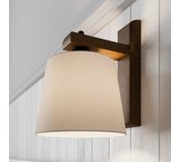 Lamkur Aplique de pared Sweden con estructura de madera, roble nogal
