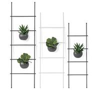 LAMO Manufactur Toallero Escalera Decorativa Perchero Revistero Loft, Blanco, 150x40 cm (Alto x Ancho), LLS-150-40-9016