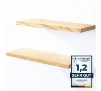 LAMO Manufaktur 2 Unidad Estante de Pared de Madera Con Invisible Sujeción Set 4