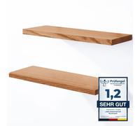 LAMO Manufaktur 2 Unidad Estante de Pared de Madera Con Invisible Sujeción Set 4