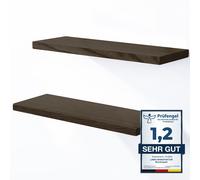 LAMO Manufaktur 2 Unidad Estante de Pared de Madera Con Invisible Sujeción Set 4