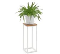 LAMO Manufaktur 50 cm Soporte Esquinero | Plantas de Interior | Múltiples Plantas Marco Marfil | 100% Madera Maciza Color: Oscuro