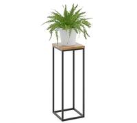 LAMO Manufaktur 70 cm Soporte Esquinero | Plantas de Interior | Múltiples Plantas Marco Negro | 100% Madera Maciza Color: Oscuro