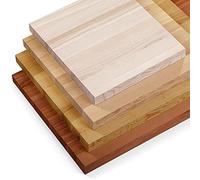 LAMO Manufaktur Encimera para Lavabo Encimera de Baño Encimera de Madera con Borde Vivo Estante de Baño, 140x45 cm (LxA), Color Natural, Sin Accesorios de Montaje, LWP-01-A-002-BM