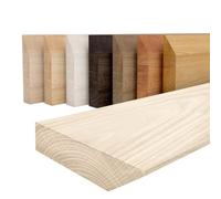 LAMO Manufaktur Estantería Madera Pared sin Agujeros - Estantería 110cm per bagno, corridoio, cucina - Colore: En Bruto, Borde: 1x Biselado en a 30 Grados - Madera Maciza, diseño Moderno