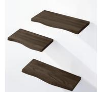 LAMO Manufaktur Juego 3 Estantes de Pared de Madera con Fijación Invisible