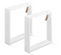 LAMO Manufaktur Patas para Mesa Auxiliar, Simple Light, Perfil 60x20 mm, 30x43 cm (Ancho x Alto), Color Blanco, 2 Piezas, LTS-01-E-AA-9016