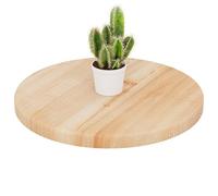 LAMO Manufaktur Tablero para Mesa Redonda 40 cm de Madera | Tablero para Mesa de salón, de café, mesilla de Noche | Grosor: 28 mm | Color: Natural