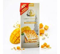 LAMO’S - Tavoletta di Cioccolato Bianco Mango Crunchy 80 g | Prodotto artigianalmente a Dubai | Cioccolato Svizzero Premium | Delizia Esotica