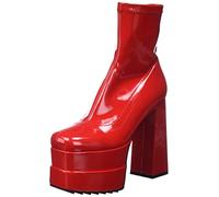 LAMODA Cassette, Bota de Tobillo Mujer, Patente Rojo, 38 EU