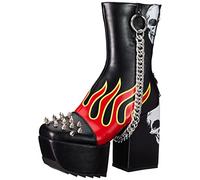 LAMODA Corners de Corte, Botas Mid Calf Mujer, Black Flame, 38 EU