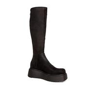 LAMODA Cruel Winter, Botas Altas hasta la Rodilla Mujer, Piel Negra, 40 EU