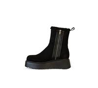 LAMODA Future Reference, Bota de Tobillo Mujer, Piel Negra, 41 EU