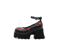 LAMODA Leap of Faith, Plataforma Mujer, Black Red PU, 37 EU