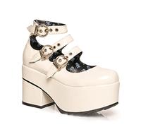 LAMODA Run The World, Mary Jane Mujer, Patente Blanca, 41 EU
