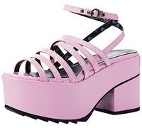 LAMODA Summer Fling, Sandalia de tacón Mujer, Patente Rosa, 37 EU