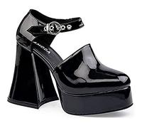 Lamoda Uno en un millón, Zapato de Corte Mujer, Negro (Black Patent), 39 EU