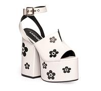 LAMODA Zapatillas de Baile Queen Court para Mujer, Blanco - Flor, 40 EU