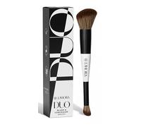 Lamora Colorete Crema + Corrector Base Brocha Maquillaje Doble - Brocha Colorete Maquillaje Angulada para Polvo, Crema o Liquido Bronceador Blush Iluminador - Vegano, Sin Crueldad & Cerdas Sintéticas