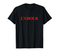 L'AMOUR French Love Cita Romántica Estética Paris Vibes Camiseta