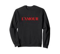 L'AMOUR French Love Cita Romántica Estética Paris Vibes Sudadera