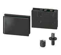 LAMP 170-042-197 Bisagra para puertas de vidrio/acrílico Zamak Negro, plateado