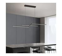 Lamp Chandelier Light LED Linear Luminous Silicone Lamp Body Pendant Metal Industrial Hanging Ceiling Lighting Fixture for Dining Living Room Hallway Loft