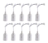 Lamp Holder E27 with Cable, 10pcs Sturdy Hanging Light Socket Set, Safe Construction Site Lantern Cord, Heat-Resistant Fixture, Made Of Pet Material, 6cm*4cm*4cm