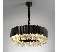 Lamp Round Crystal Chandelier Light LED Luxury Art Deco Compatible with Living Room Kitchen - Bedroom Dining Home Fixtures, Chandeliers