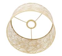 Lamp Shades, Hollow Carved Lampshade Metal Decorative Lampshade Cover Dmodern Simple Style Home Decoration for E14 E27 Bulbs (Gold)
