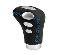 Lampa 00080 Cobra - Pomo para palanca de cambios (costuras azules, cuero), color negro