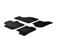 LAMPA 24312 Alfombrilla de Goma negro Compatible con VW Golf 6 5K1 Golf 5 Hatchback 1K1 Golf 6 Variant AJ5 Scirocco III 137, 138 Golf 5 Variant 1K5