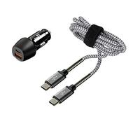 LAMPA 38715 Juego Cargador de coche para móvil negro