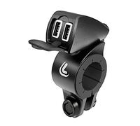 Lampa Cargador USB USB-Fix Trek Doble USB impermeable fijación manillar 5400 mA 12/24V
